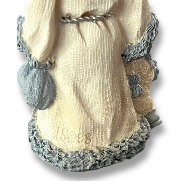 Snow Buddies Ornament Santa & Powder Walking Vintage 1998 Blue & White Snowman - Picture 6 of 10